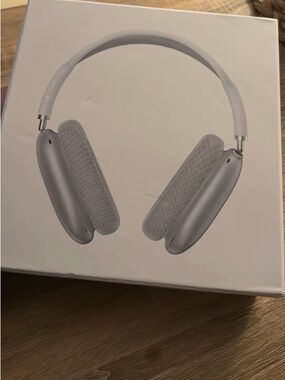Apple Over-Ear Headphones Silver and White